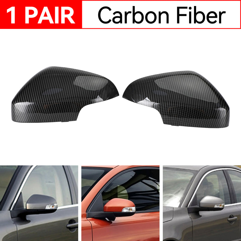 2010-2013 C70 T5 Carbon Fiber Rearview Side Mirror Cover Cap 398505339 398505537