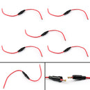20Pcs 6x30mm AGC Glass Fuse Holder In-line Screw Type With 16 AWG Wire Cable