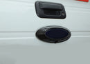Carbon Fiber Rear Car Logo Emblem Badge Ring Cover For Ford F150 2009-2014 Generic