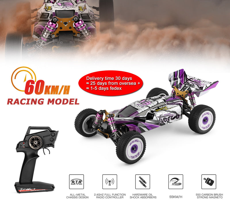 Wltoys 124019 High Speed Racing 60km/H 1/12 2.4GHz Drift Car RTR 4WD Gifts