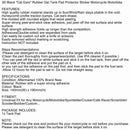 3D Rubber Motorcycle Tank Pad Protector Motorbike Spine Sticker "Cat ears" Look Generic