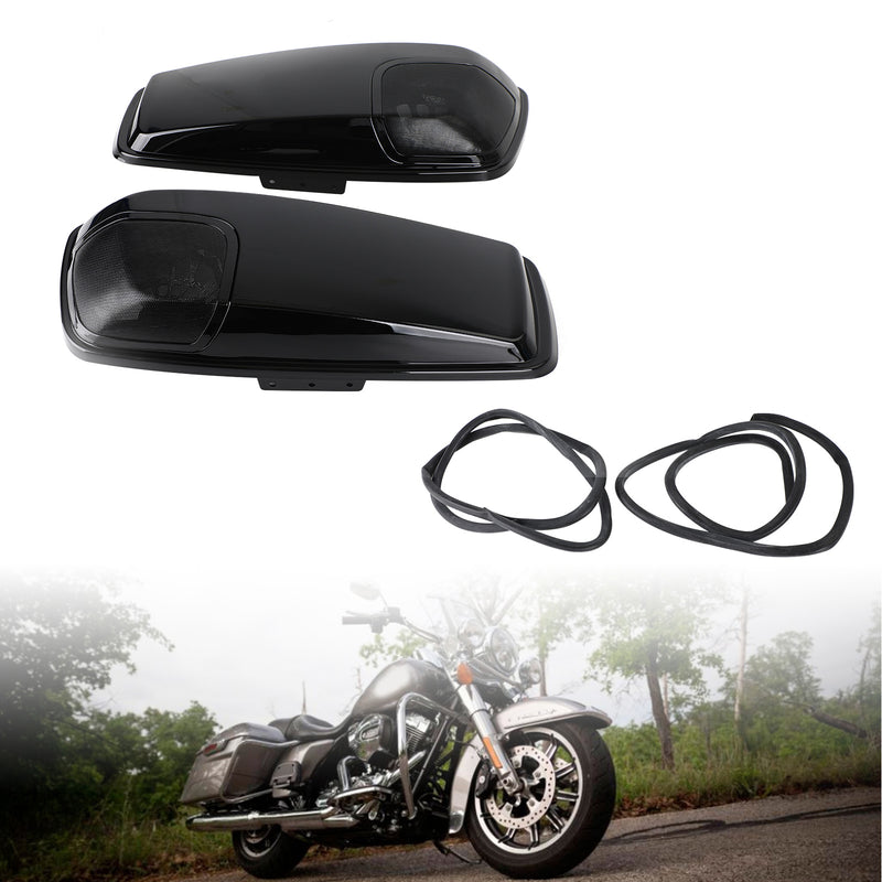 5 x 7 Speaker Lids Vivid Black for Touring Saddlebag 2014-2020 Street Glide CVO Generic