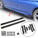 86.6" Universal Side Skirt Extensions Rocker Panel Splitters Lip Carbon Fiber Look Generic