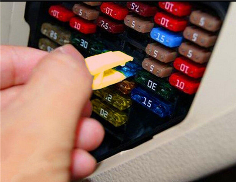 6 隆脕 Fuse Puller 30mm Car Automotive Mini Micro Blade Fuse Tool Extractor Yellow