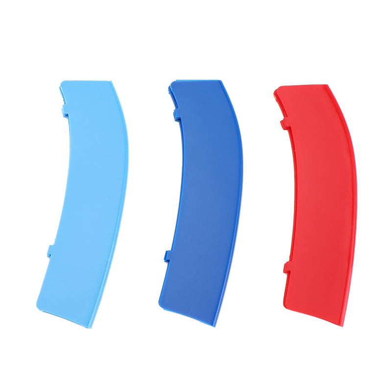 Tri-Colour Front Grille Grill Cover Strips Clip Trim for BMW 3 Series 11 Grilles Generic