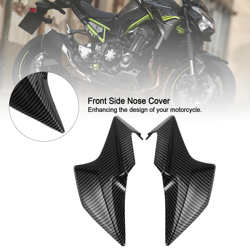 Carbon Front Side Nose Cover Headlight Panel Fairing for Kawasaki Z900 2020-2021 Generic