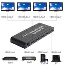 4K*2K Ultra HD HDMI 4 Way Splitter Hub 1 in 4 out Duplicator 3D Full HD with US Plug