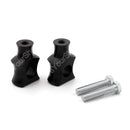 1" 25mm Black Handlebar Risers Clamp For Dyna Sportster Touring Generic