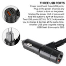 Car Bluetooth 5.0 FM Transmitter MP3 Wireless Adapter 1.8 inch Dual USB Charger