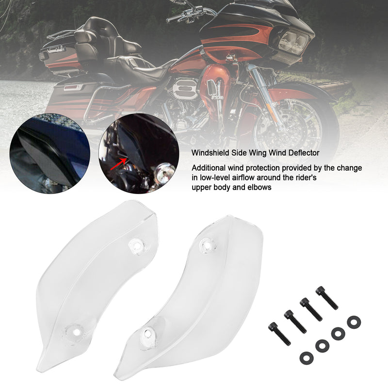 Touring Road Glide 2015-2021 Fairing Windshield Side Wing Wind Deflector