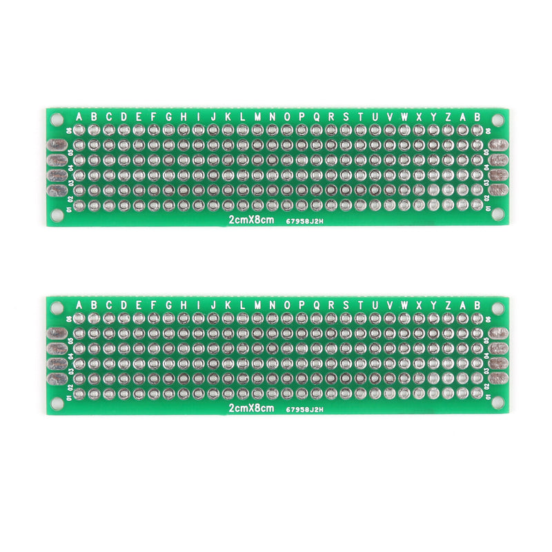20x Double Side 2x8cm Prototype PCB Board Universal Printed Circuit Board 1.6mm