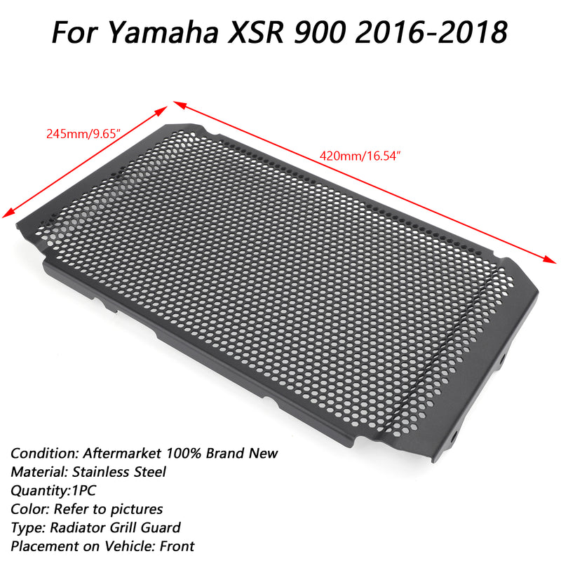 RADIATOR GUARD PROTECTOR COVER BLACK Fit for Yamaha XSR Tracer 900 / GT 16-20 Generic