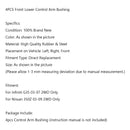 4Pcs Front Lower Control Arm Bushings Fit For Infiniti G35 2003-2007 Generic