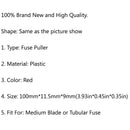 6 隆脕 Fuse Puller Car Automotive Medium Blade Tubular Fuse Extractor Red