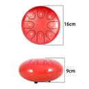 6" Steel Tongue Drum Handpan Drum 8 Notes Meditation with Bag Music Book