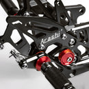 Black Rearset Footrest Peg Pedal For Honda CBR600RR ABS 2009-2015 2014 Generic