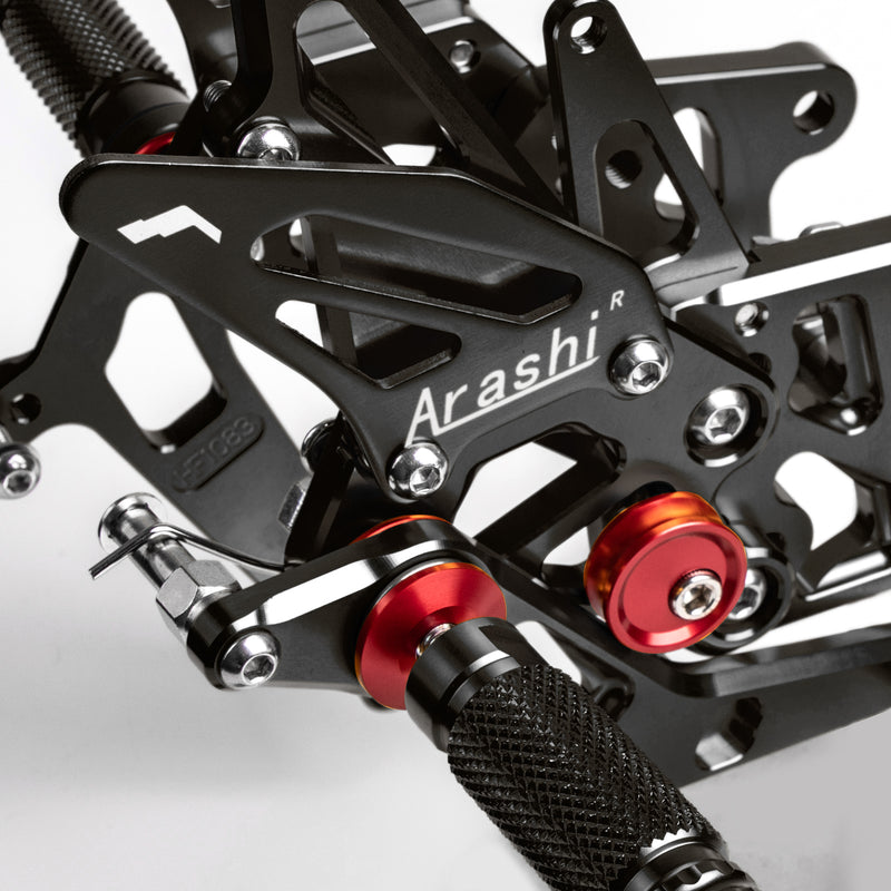 Black Rearset Footrest Peg Pedal For Honda CBR600RR ABS 2009-2015 2014 Generic