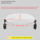 Motorcycle Adjustable Clip On Windshield Extension Spoiler Wind Deflector