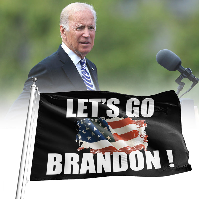 Let's Go Brandon Flag Anti FJB Biden Quotes Garden Yard Banner Flag 3x5Ft