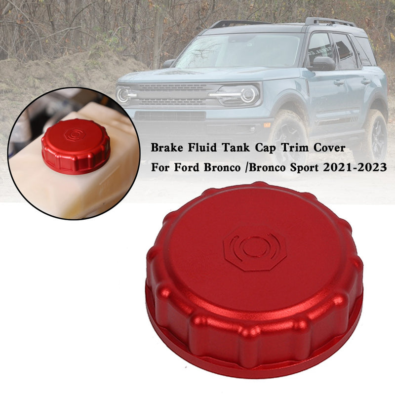 2021-2023 Ford Bronco /Bronco Sport 
 Aluminum Alloy Brake Fluid Tank Cap Trim