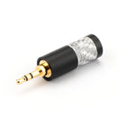 1PC Mini 2.5mm 3 Pole Stereo Plug Audio Connector Fit DIY Headphone Black