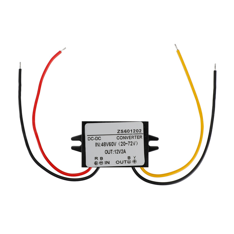 Waterproof DC-DC Converter 60V Step Down to 12V Car Power Supply Module