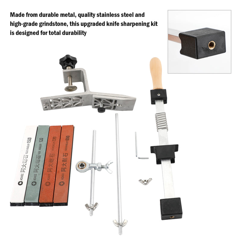 Professional Edge Knife Sharpening Fix-angle Sharpener System with 4 Stones