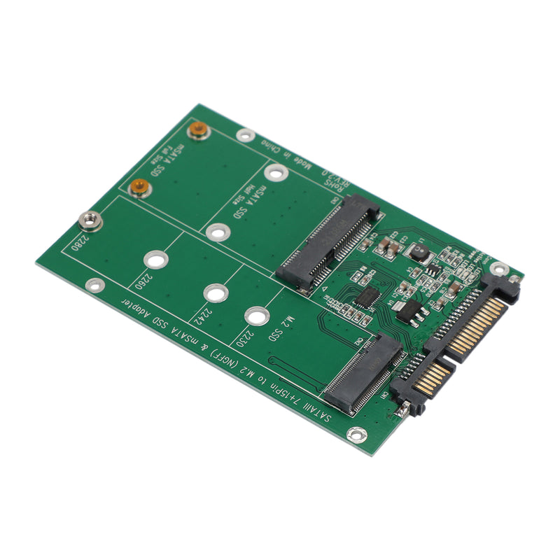 M.2 NGFF mSATA SSD Hard Drive to SATA 3 Adapter PCI-E Card Board Converter