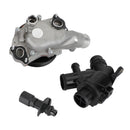 Jaguar 2014 - 2015 XJR Water Pump w/ Bolts Gaskets Connector + Thermostat Kit
