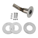 Exhaust Outlet + Backing Plate & Fixings For Eberspacher For Webasto Heater 24Mm