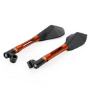 Universal CNC Aluminum Motorcycle Handlebar Rear View Mirrors Blue Anti-glare Mirror for Honda for Yamaha for Suzuki Generic