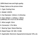 5PCS DC 18V 0.18A Cooling Fan 12025S 120脳25mm For Induction Cooker Brushless