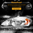 2006-2013 Chevrolet Impala Chrome Housing Clear Amber Headlights Assembly