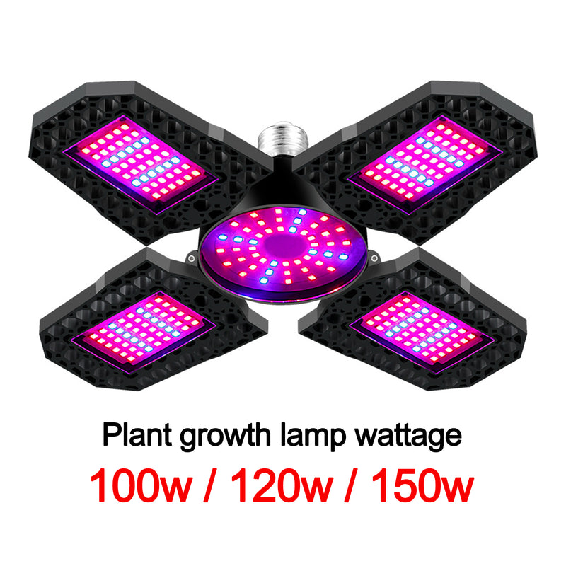 E27 LED Grow Light With Foldable Full Spectrum Grow Lights For Indoor Plant