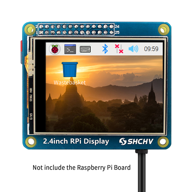 2.4 Inch 320*240 Pixel LED Display Fit for Raspberry Pi 4B 3B+ Zero 2 W