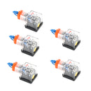 5Pcs Transparent Solenoid Valve Coil 3 Pin Plug Connector Voltage Accessories