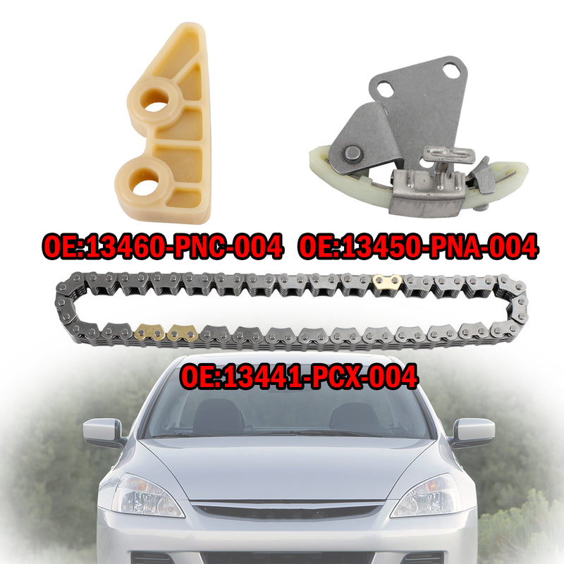 2003-2007 Honda Accord 2.4L L4 not for 3.0L V6 Oil Pump Chain Tensioner Guide Kit 13441-PCX-004 13460PNC004