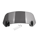 Motorcycle Adjustable Clip On Windshield Extension Spoiler Wind Deflector