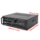 Bluetooth 5.0 HiFi Sunbuck 2000W Stereo Power Amplifier Karaoke FM USB SD AUX