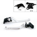 Long Brake Clutch Levers For Suzuki GSXR1000 GSXR 1000 2007-08 Black Generic