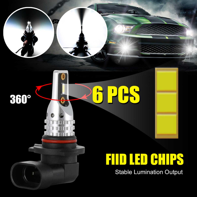 2PCS LED Headlight Driving Light Fog Light Lamp 6500K Bright 50W Generic