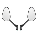 New Black Left & Right Motorcycle Cruiser Chopper Rearview Side Mirrors M10 10Mm Generic