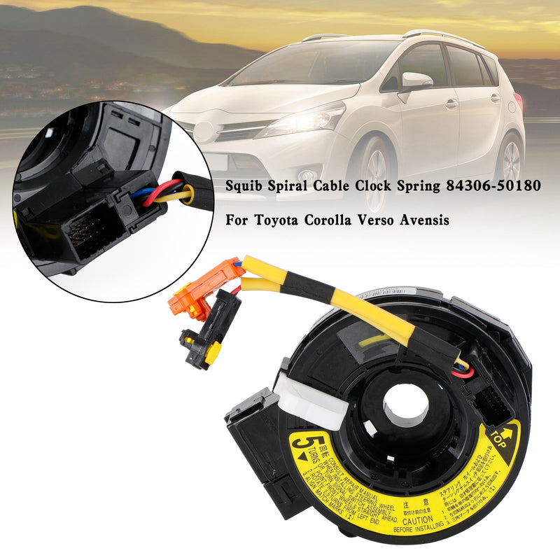Toyota Corolla Verso Avensis Squib Spiral Cable Clock Spring 84306-50180 84306-05050 843060630