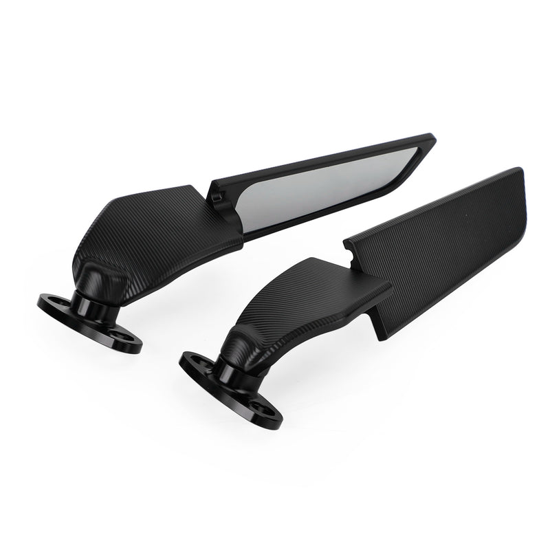 Swivel Wing Fin Rearview Mirrors For Honda CBR 250 500 600 900 929 954 1000 RR Generic