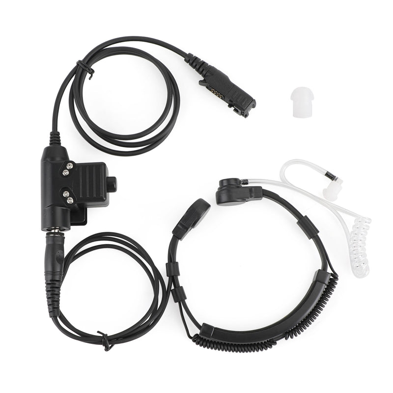 Throat Mic Headset Air Tube Fit for XPR3300 3500 6600 P6620 E8600 MTP3150