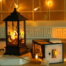 Halloween Portable Mini LED Wind Lantern Party Decoration Fireplace Light