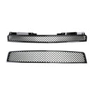 2pcs Chevrolet Tahoe/Suburban 2007-2014 Mesh Front Bumper Grille Glossy Black