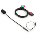 4x Mini Car Radio Finger Big PTT Handsfree Microphone for QYT KT8900 KT8900R