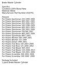 Brake Master Cylinder For Polaris Sportsman 500 600 700 Worker 500 335 Diesel Generic