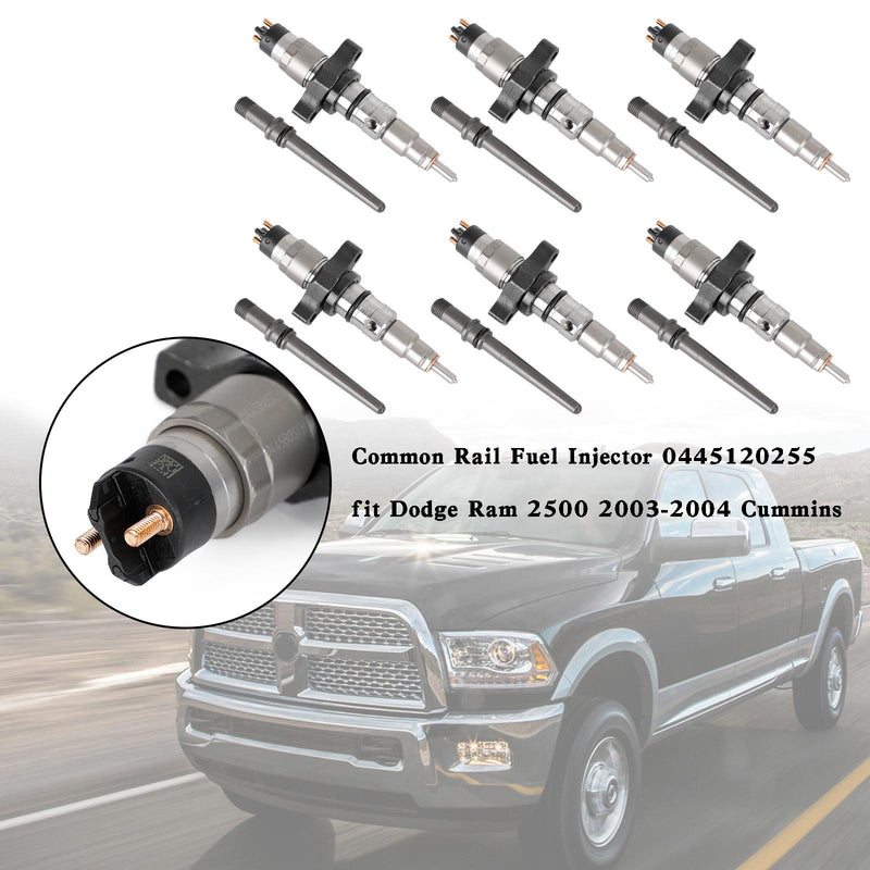 Dodge Ram 2500 3500 Trucks 5.9L Diesel 2003 1PCS/6PCS Common Rail Fuel Injector 0445120255 Generic